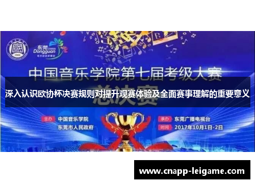 深入认识欧协杯决赛规则对提升观赛体验及全面赛事理解的重要意义 深入认识欧协杯决赛规则对提升观赛体验及全面赛事理解的重要意义